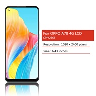 6.43 "Incell A78 Màn hình hiển thị cho Oppo A78 4 gam cph2565 Màn hình LCD màn hình cảm ứng số hóa B