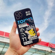 case tokyo realme c1 c2 c11 2020 c11 2021 casing hp motif tokyo keren - hitam realme c1