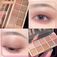🌸READY🌸DIKALU Eyeshadow Palette 10 colors shimmer matte waterproof eye makeup natural beauty Matte S