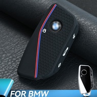 Silicone Key Case Black Full Protective Key Cover for BMW 2 3 5 7 Series X1 X5 X6 X7 iX/i4/i7