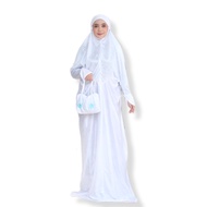 mukena dewasa mukena lajuran mukena terusan mukena putih polos mukena embos mukena lajuran putih muk