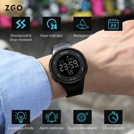 ZGO Jam Tangan Lelaki Jam Tangan Wanita ZGO Men Women Luminous Trendy Silicone Multifunctional Water