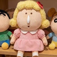 Handmade super cute Shin-chan plush toy, adorable silly girl with a runny nose..