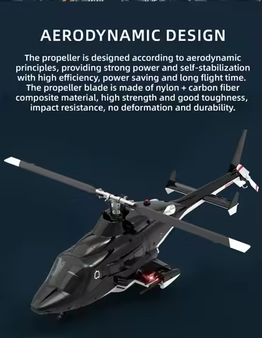 YUXIANG RC Helicopte F02-V 3D Flight Plane 6CH Dual Brushless Motor 6-Axis Gyro 1/34 Scale Airwolf R