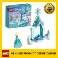 LEGO Disney Elsa’s Castle Courtyard 43199 Diamond Dress Set, Buildable Princess Toy with Collectable Frozen 2 Mini-Doll Figure