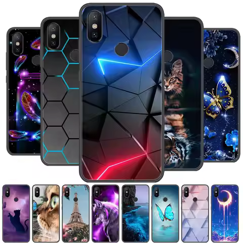 For Xiaomi Mi A2 Lite Case For Mi A2 Cover Soft Silicone Back Cover Bumper For Xiaomi Mi A2 Lite Cas