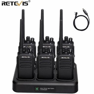 6 Pcs DMR Radioretevis RT81 High Power Digital Walkie Talkie Waterproof IP67 UHF VOX Two Way Radio For Farm Factory Warehouse