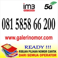 Nomor Cantik IM3 Indosat Prabayar Support 5G Nomer Kartu Perdana 081 5858 66 200