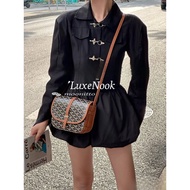 Goyard Goyard Goyard Small Messenger Bag BELVEDERE Small Flip Bag Messenger Bag Upgrade Lychee Leath
