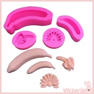 VIC 3D Banana Shaped Fondants Chocolate Molds Cake Decorating Bakings Tool Handmade Soaps Silicone O