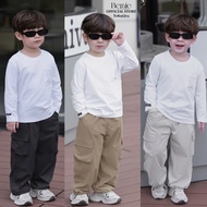 Soft and light boys' wind pants with Bernie fashion pockets - Boys' long pants 10-26kg - T0825Q03