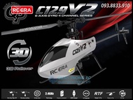 Máy Bay Trực Thăng C129 V2 4CH 6 Axis Gyro Flybarless 2.4Ghz RC Helicopter With 3D Rollover RT
