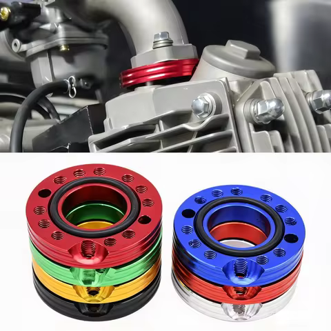 CNC Aluminum Flange Spinner Plate 28mm Carburetor Inlet Manifold Adjuster Flange Spinner Plate Adapt