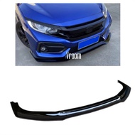 Civic FC FK7 SI Front Bumper Lips Front Lips Front Diffuser Splitter (3section)