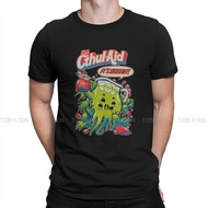 Cthulhu Mythos CTHUL-AID  TShirt Men Grunge Oversized Harajuku Crewneck Cotton T Shirt