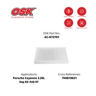 OSK CABIN FILTER for  Porsche Cayenne 3.20L Sep 03~Feb 07 7H0819631