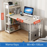 Furniture 120cm*50cm Meja kantor/Meja kerja dengan Rak/Rak Belajar/Meja belajar/Meja komputer/Meja k