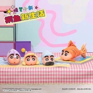 蠟筆小新 摸魚新生活 可動公仔