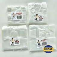 KBS 200g A1 PP Transparent Plastic Singlet T-Shirt Bag 6"x11"/6"x14"/8"x16"/9"x18"