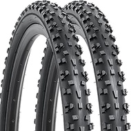 YUNSCM 2-PCS 26" Mountain Bike Tires 26x1.95 (53-559) Compatible with Bike 26 x 1.95 26x2.0 Bicycle 