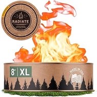 Radiate XL 8" Portable Campfire As Seen On Shark Tank - Up to 5 Hours of Burn Time - Reusable Travel