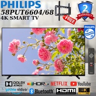 PHILIPS 58 INCH / 58" 4K UHD LED SMART TV 58PUT6604/68