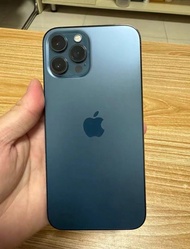 iPhone 12 Pro Max 512G blue/藍色/ 雙Sim咭雙待，電池效能100 %，換機放售！