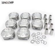 8pcs Engine Pistons Set Φ24mm 92.9mm 2780301117 2780301517 2780302317 For Mercedes-Benz W222 W166 W2