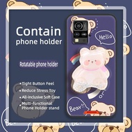 Soft Case Cute Phone Case For Blackview BV4800/BV4800SE/BV4800Pro Quicksand Cartoon protective Rotat