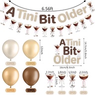 Espresso Martini Party Decorations A Tini Bit Older Banner Garland Cake Topper Balloons for Espresso