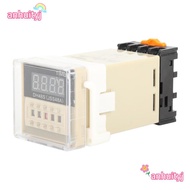 AHTY Time Relay, 0.01S-99H99M with Socket Base Digital Time Relay, Precision Timing 220V DH48S‑2Z Do