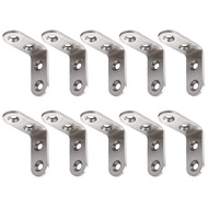 10Pcs 50X50MM with Screws Heavy-Duty "L"-Shaped Decorative Joint Corner Bracket Shelf Rack Wall Mount Bracket