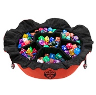 CardKingPro Immense Dice Bags with Pockets - Burnt Orange - Capacity 150+ Dice - Great for Dice Hoar