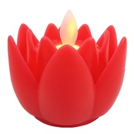 LED Electronic Candle，Plastic Lotus Light, Long-Lasting Light For Altar, Home Temple Decor