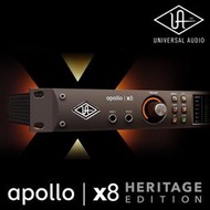 【又昇樂器】Universal Audio Apollo X8 Heritage Ed. 錄音介面