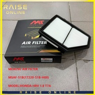 MEAUSU AIR FILTER  MSAF-51B(17220-51B-H00)  MODEL:HONDA HRV 1.8 T7A