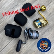 Aquatackle - Drum Reel Bag Shimano/Daiwa/AbuGarcia Fishing Reel Cover Beg Mesin Pancing Black Baitcasting