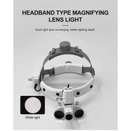 Head-mounted 5w Ac100-240V, 50/60hz binocular magnifying glass, 2.5 times/3.5 times
