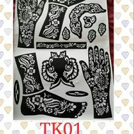Sticker Ukiran / Henna Tattoo