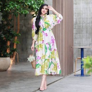 SELENA DRES / DRES MOTIF TERBRU / DASTER MEWAH / DASTER BUNGA / DASTER BAHAN DIAMOND /  DRES  KEKINI