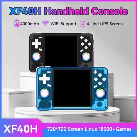 XF40H Handheld Game Console Open Source Linux System 4.0inch IPS Screen 30+Emulators Pocket Video Pl