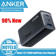 Anker 737 120W GaNPrime PPS 3-Port USB C Fast Charger Compact Foldable Wall Charger