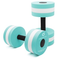 Water Dumbbells, Aquatic Exercise Dumbell Set of 2 Water Aerobic Exercise Foam Dumbbells Pool Resist