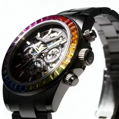 PAGANI DESIGN 2026 New Men's Mechanical Watch Fashion Business Skeleton Design Luxury Sapphire Cryst