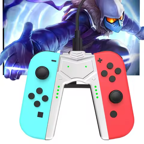 For Switch OLED Joy-Con Charging Grip Type C Charger Stand Play While Charging Controller Charger fo