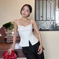 Slim Form Lace Two-Piece Shirt - TRYSHI TOP - GOÛT DE JUN