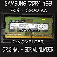 Ram Laptop Samsung 4GB DDR4 PC4-3200 A SODIM Memory 4G memori PC4