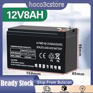 12V 8AH/20HR Storage Battery UPS Battery 12V 8Ah 20hr 12 Volts 8 Ampere Rechargeable Valve