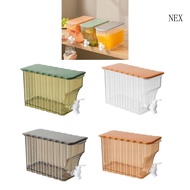 NEX Refrigerator Cold Beverage Dispensers with Tap 3 6L Juice Container with Lid Fridges Drinks Disp