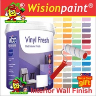 5 LITER  KCC PAINT ( Vinyl Fresh ) - MATT INTERIOR PAINT /   Cat Rumah Dalam ( FREE 7" ROLLER SET )
